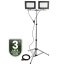 Reflektor LED Halogén lampa 2 x 100W na statíve GLAREX 4000K LUMILED