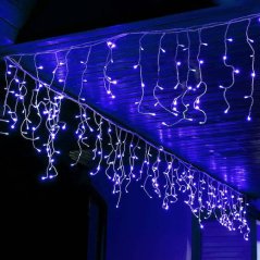 Vianočná led svetelná záclona vonkajšia - programy - 1000led - 40m - modrá