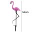 3x LED záhradná lampa Flamingos 54cm
