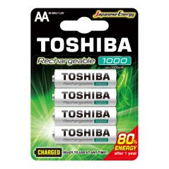 Nabíjacie batérie TOSHIBA READY TO USE AA 1,2V 1000MAH Blister 4ks