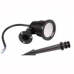 Záhradný vonkajší reflektor LED SERGIO 7W 2700K Driven Black Modern