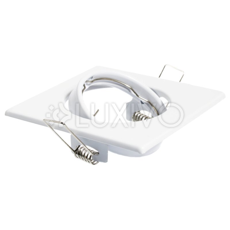 OPIN GOLDLUX (Polux) POHYBLIVÉ stropné svietidlo QUADRAT WHITE STEEL