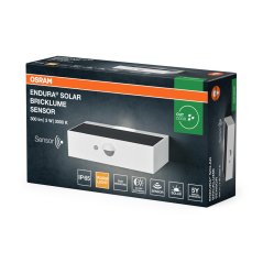 Vonkajšie nástenné svietidlo solárne LED so senzorom pohybu a súmraku 3W 300lm 3000K teplá biela IP65 Endura Osram