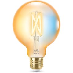 LED žiarovka E27 Sphere G95 7W = 50W 640lm 2000-5000K TW FILAMENT Amber Smart SMART WiFi Bluetooth App WiZ