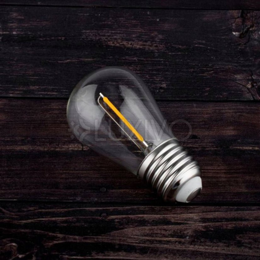 5-PAK LED žiarovka E27 ST14 1W = 10W 2700K Warm 100lm vlákno pre Girland LUMILED