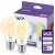 2x LED žiarovka E27 A60 7W = 60W 806lm 2700-6500K TW FILAMENT Intelligent SMART WiFi Bluetooth App WiZ