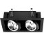 Halogénové svietidlo na zapustenie 2x GU10 ES111 obdĺžnik čierna CANIS LUMILED