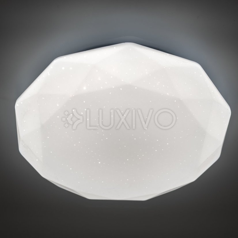 LED stropné svietidlo nástenné 18W IP44 okrúhle GLORY 2 Diamant 33cm LUMILED