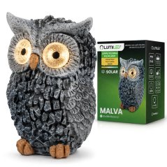 Solárna záhradná lampa LED sova dekoratívna figúrka 3000K MALVA IP44 Lumiled