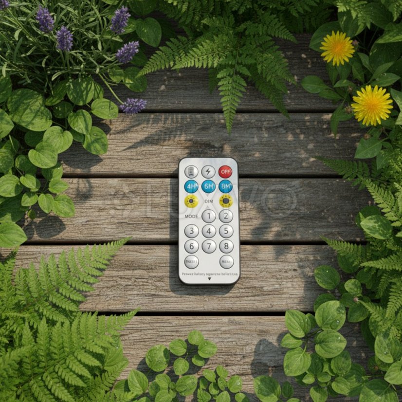 Solárna záhradná girlanda 30x LED dekoračné guličky 15, 05m 2700K teplá biela + diaľkové Lumiled