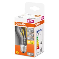 LED žiarovka E27 A60 4W = 40W 470lm 2700K Žiarovka OSRAM STAR