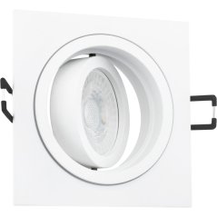 Svietidlo HALOGEN GU10 MR16 Square White CASSIO LUMILED na zapustenú montáž