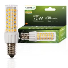 Žiarovka LED E14 tubulárna T25 10W = 75W 970lm 3000K teplá 320° LUMILED