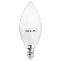 LED žiarovka E14 sviečka B35 10W = 75W 1100lm 6500K studená 180° LUMILED