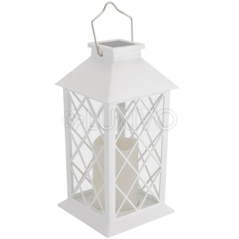 LED solárna záhradná lampa LIRIO Závesná lucerna 28cm LUMILED