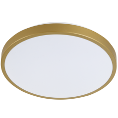 Plafón LED stropný 24W 2500lm 4000K neutrálna biely zlatý Kern Sanico Goldlux