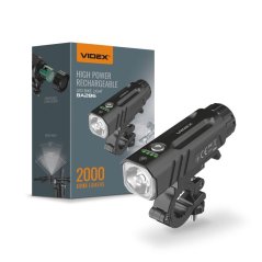 Svetlo na bicykli LED svietidlo odolné voči drevu Nabíjateľná batéria IP68 2000lm Videx