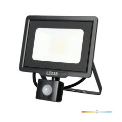 LED vonkajší záhradný reflektor 30W 2550lm 4000K neutrálna biely 120° so senzorom pohybu a súmraku IP65 čierny MHC Kobi