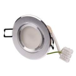 Zapustené halogénové svietidlo okrúhle pohyblivé TRIX 3v1 GU10 6W 4000K brúsené strieborné LUMILED