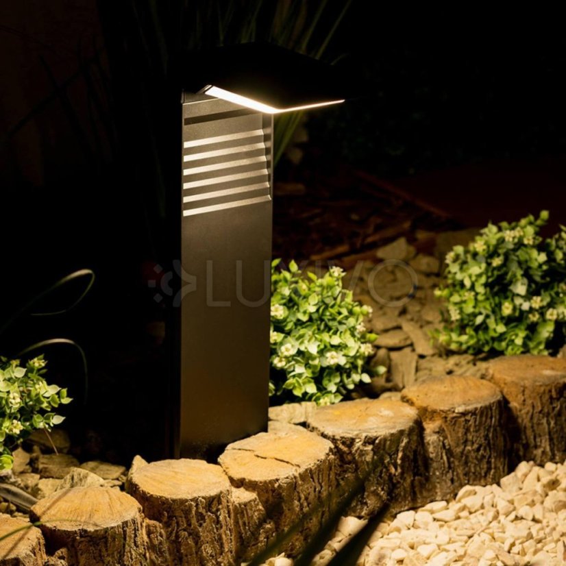 41cm HORIUS HORIUS 4000K IP44 LUMILED Solárne záhradné pólové LED svetlo