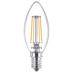 LED žiarovka E14 B35 4,3W = 40W 470lm 2700K Teplé vlákno PHILIPS