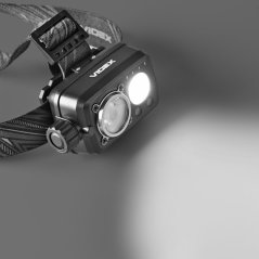 LED čelovka akumulátorová 10W 600lm 8 režimov USB-C vodotesná IP55 Videx