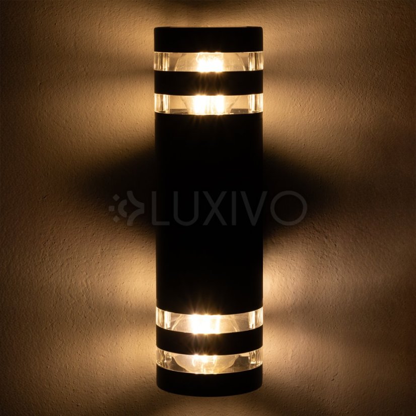 Záhradné nástenné svietidlo 2x E27 12W LED Upstairs Downstairs RINGO LUMILED