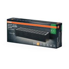 Solárne vonkajšie nástenné svietidlo LED so senzorom pohybu a súmraku 6W 850lm 3000K teplá sivá IP65 Endura Osram