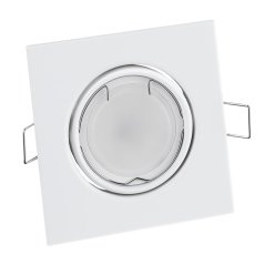 Svietidlo HALOGEN na zapustenú montáž Pohyblivé štvorcové svietidlo PICTOR White Sheet MR16 GU10