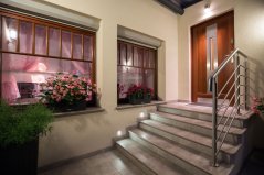 LED 2,4W 4000K 230V IP20 Inox RUEDA schodiskové svietidlo so senzorom pohybu Skoff