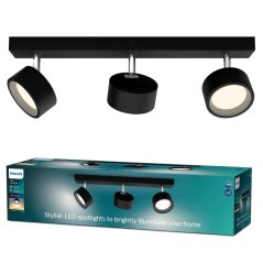 LED reflektorové stropné svietidlo 16,5 W 1650 lm 2700K Black Brother Philips