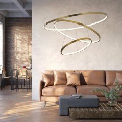 Závesná lampa 60W 8000lm 4000K neutrálna 120° zlatá LEA