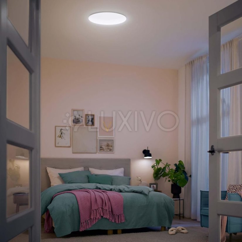 Plafond LED stropné svietidlo 4000K biela PHILIPS Moire CL200 EC RD 10W 40K W HV 06