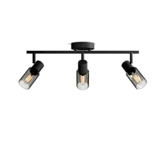 Reflektorové stropné svietidlo 3x E14 Black Palms Philips