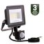 LED reflektor ZUNA2 20W 1800lm 4000K IP44 Black Senzor pohybu LUMILED