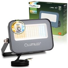 LED reflektor TRINOX 20W 2000lm CCT IP66 sivý Lumiled