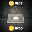 Zapustené GU10 IP67 IK09 štvorcové CATIO 2 LUMILED