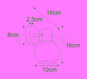 Dvojité nástenné svietidlo K-8003-2G zo série GALAXY I 2xE14 Kaja