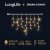 LongLife led svetelná záclona vonkajšia flash - 450led - 27m teplá biela / flash prebliknutie teplá biela - biely kábel