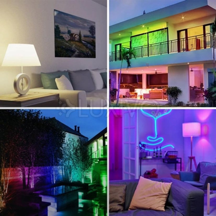 LED žiarovka E14 P40 Bulb 5W = 40W 450lm RGB CCT Stmievateľná Smart TUYA WiFi SMART SAYO LUMILED