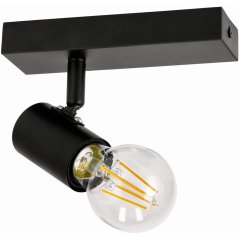 LED stropné svietidlo E27 Nástenné svietidlo Reflektor Nastaviteľná koľajnica Čierna