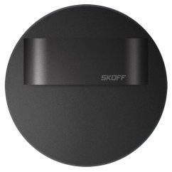 LED schodiskové svietidlo 1,8W 230V IP20 čierne matné RUEDA SHORT Skoff