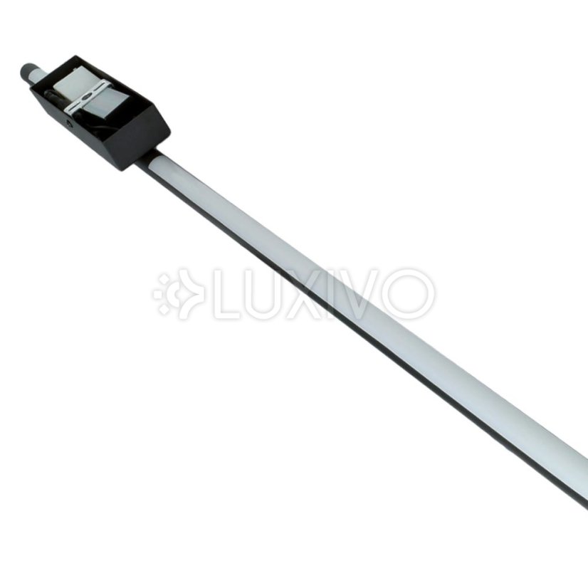 LED nástenné svietidlo LUNA BLACK Metal 120cm moderný štýl IP54