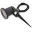 Záhradná lampa LED GU10 IP65 HAPPY Black - kábel 1 m
