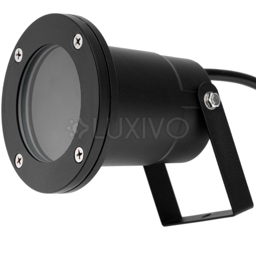 Záhradné svietidlo LED GU10 IP65 WATERPROOFED čierne s 1m káblom HORTI LUMILED