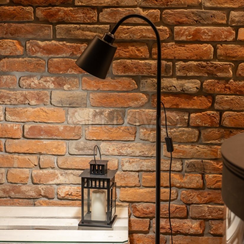Lampa stojaca podlahová stolová LED E27 čierna s reguláciou výšky Kalso Lumiled