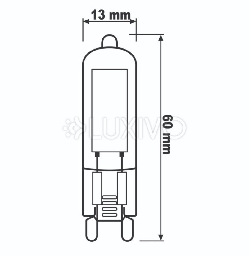 LED žiarovka G9 kapsula 5W = 50W 560lm 4000K Neutral 360° COB LUMILED