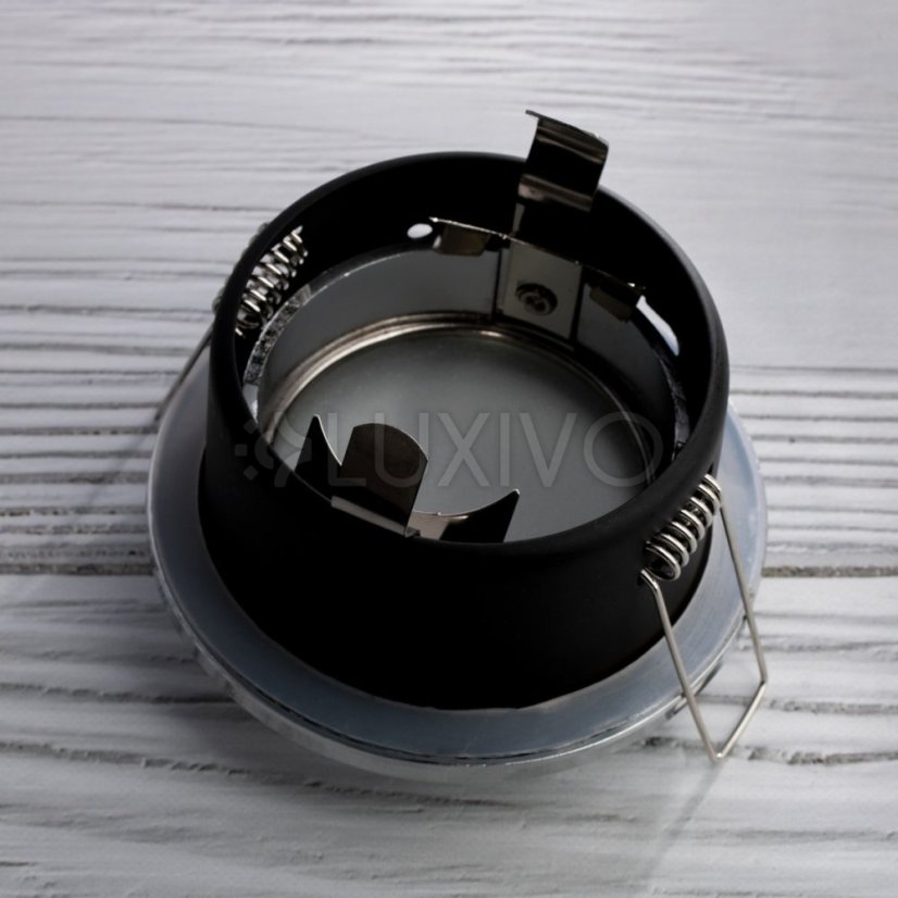 HALOGEN svietidlo na zapustenie do kúpeľne hermetické AQUS GU10 LUMILED chróm IP44 FIXED