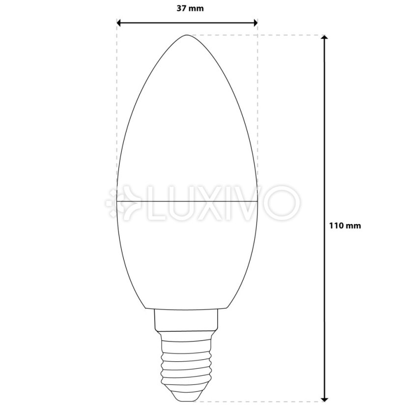LED žiarovka E14 B35 CANDLE 5W = 40W 450lm RGB stmievateľná CCT Inteligentná TUYA WiFi SMART SAYO LUMILED