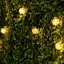 Solárne záhradné girlandy Solárne svetlá 100x LED žiarovka Balkónové gule 16m 3000K GALLA3 LUMILED